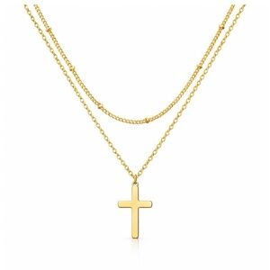 B7. Double Military Dot Necklace